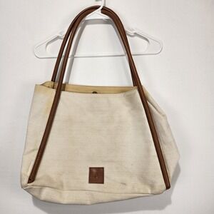 Able Women's Canvas Everyday Casual Shoulder Bag Beige/Brown